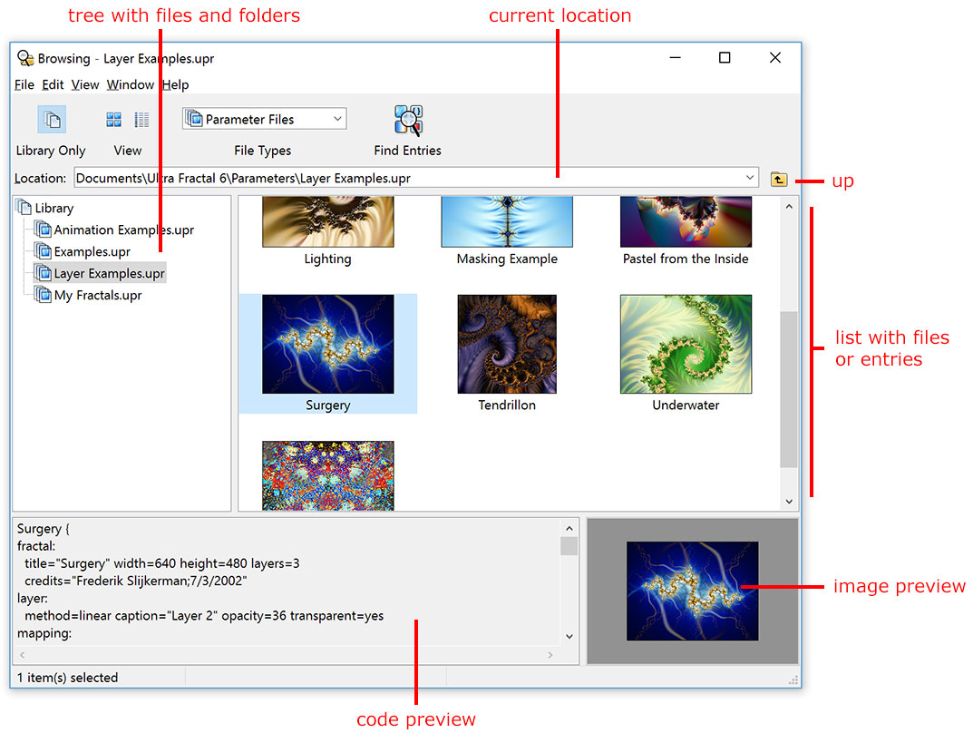 ultra fractal parameter files